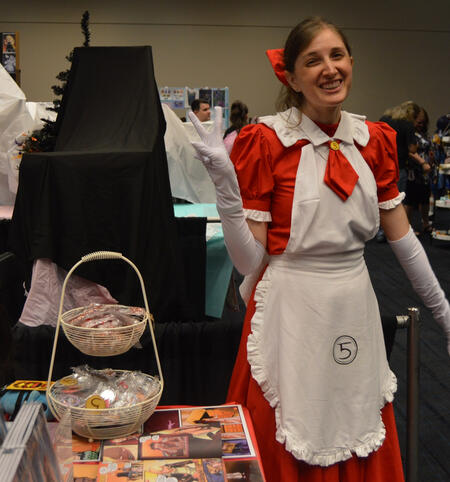 Katie Cosplaying as a Maid!